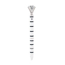Black and White Stripes Gem Pen | Giftable Single Pen | Novelty Office Desk Supplies