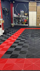 Garage Tile Corner for Interlocking PP Flooring - High End Polypropylene | 100% Recyclable | DECKO DURANTE (2.4" x 2.4" x 0.7")