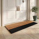 Black Belt Natural & Black Coir Doormat