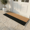 Black Belt Natural & Black Coir Doormat