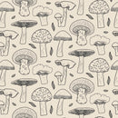 Pattern Mushroom Wallpaper - Black and White Wallpaper