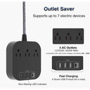 Black Desktop Power & USB/USB-C Charger