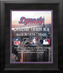 MLB Baseball Photo Picture Frame Kit - Colorado Rockies (Black Matting, Purple Trim)