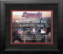 NHL Hockey Photo Picture Frame Kit - New Jersey Devils (Black Matting, Red Trim)