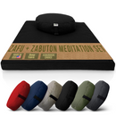 Hemp Meditation Cushion Set Zafu and Zabuton - Hemp fabric, Organic Buckwheat Hulls