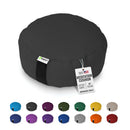 Zafu Meditation Cushion yoga pillow - Cotton & Organic Buckwheat Hull filling, Made in USA