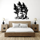 Windy Pines Metal Wall Art – Nature Pine Forest Rustic Cabin Home Decor
