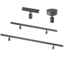 Lew’s Round Bar Series Black Stainless Steel Cabinet Knobs and Pulls