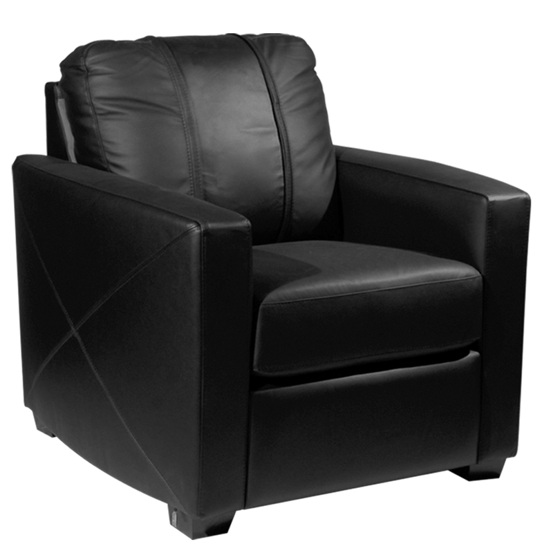 Stationary Club Chair Commercial Grade Synthetic Leather without Logo