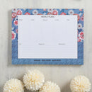 Blossoms Undated Weekly Planner Pad