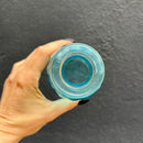 Blue Iridescent Glass Mini Bud Vase