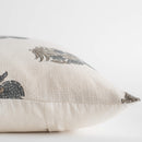 Etta Floral Block Printed Pillow Cover | Blue, Green