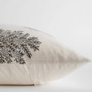 Vanya Floral Block Printed Pillow Cover | Blue, Green