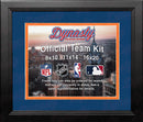 NHL Hockey Photo Picture Frame Kit - Edmonton Oilers (Blue Matting, Orange Trim)