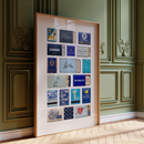 Blue Collage Poster