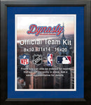 NBA Basketball Photo Picture Frame Kit - Charlotte Hornets (Blue Matting, White Trim)