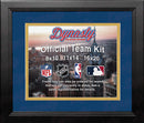 NBA Basketball Photo Picture Frame Kit - Oklahoma City Thunder (Blue Matting, Yellow Trim)