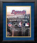 NHL Hockey Photo Picture Frame Kit - Buffalo Sabres (Blue Matting, Yellow Trim)