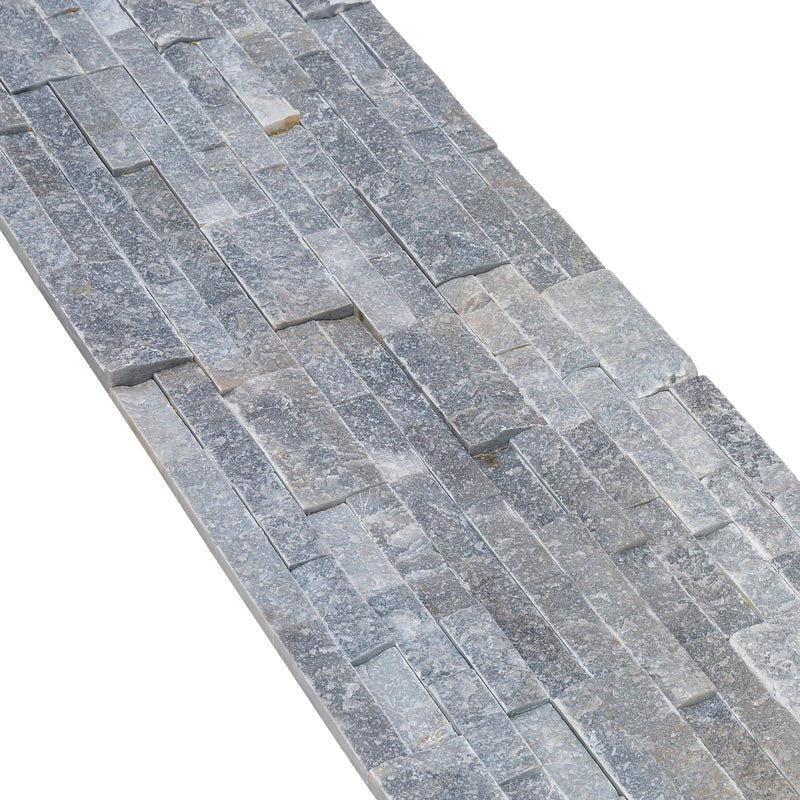 Bluestone Ledger 3D Panel 6x24 Split-face Natural Marble Wall Tile multiple angle view