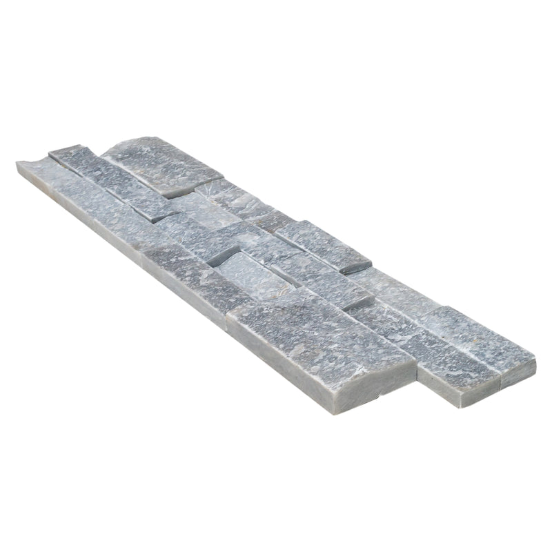 Bluestone Ledger 3D Panel 6"x24" Natural Marble Wall Tile - Full Truckload single profile view