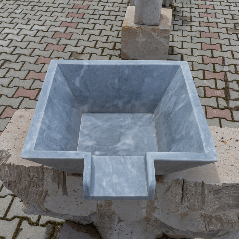 Bluestone marble natural stone pool cascade water bowl top