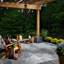 Bluestone Marble Pattern Tumbled Pavers - Full Truckload installed patio