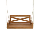Porchgate Amish Heavy Duty 700 Lb 4-Foot Boardwalk Porch Swing - Oak Stain