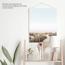 Boho Chic Wall Art Print. Sandy Beach Path, Dried Grass