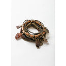 Boho Stone and Bead Stack of 10 Bracelets | Stretch Stackable Jewelry