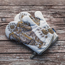 Boho Elephant Oven Mitts And Potholder Set