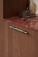 Brushed Bronze "Bond" T-Bar Dual Finish Knob and Pulls