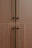 Brushed Bronze "Bond" T-Bar Dual Finish Knob and Pulls