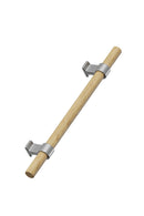 Wood and Nickel "Bond" T-Bar Dual Finish Knob and Pulls