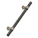 Dark Wood and Bronze "Bond" T-Bar Dual Finish Knob and Pulls