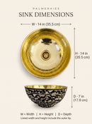 Handmade Bone Inlay Sink - Custom Sink