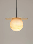 Alabaster Saturn Pendant Light