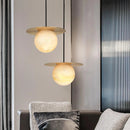 Alabaster Saturn Pendant Light