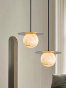 Alabaster Saturn Pendant Light