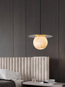 Alabaster Saturn Pendant Light