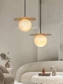 Alabaster Saturn Pendant Light