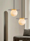 Alabaster Saturn Pendant Light