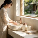 BosilunLife Modern Foaming Bathroom Set 3‑Piece Recycled Eco‑Clay