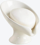 BosilunLife Leaf Shape Soap Dish Recycled Ceramic Eco-Clay