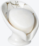 BosilunLife Leaf Shape Soap Dish Recycled Ceramic Eco-Clay