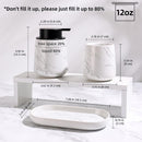 BosilunLife Marble Foaming Bathroom Set Recycled Eco-Clay