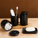 BosilunLife Matte Black Foaming Bathroom Set Recycled Eco-Clay