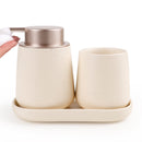 BosilunLife Modern Foaming Bathroom Set 3‑Piece Recycled Eco‑Clay