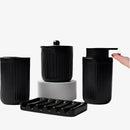 BosilunLife Pockmark 4-Piece Liquid Bathroom Set Recycled Ceramic Eco-Clay