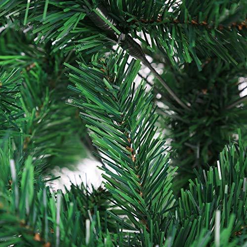 9' High Artificial Christmas Pine Tree Fake Xmas Tree 1850 Tips Full Tree W/ Solid Metal Stand