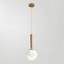 Round Bosso Alabaster Pendant Lamp